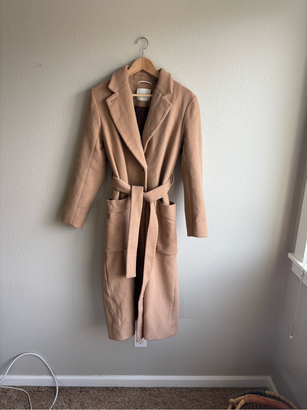 Wool Long Coat Aritzia